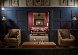 Blue and Red lounge
